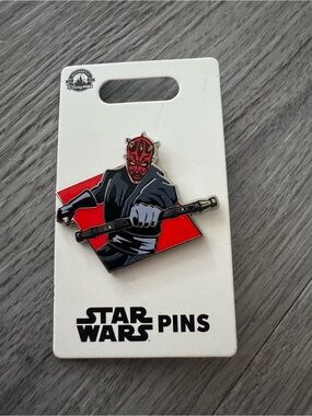 Star Wars Darth Maul Enamel Pin - Red, Black & Gray